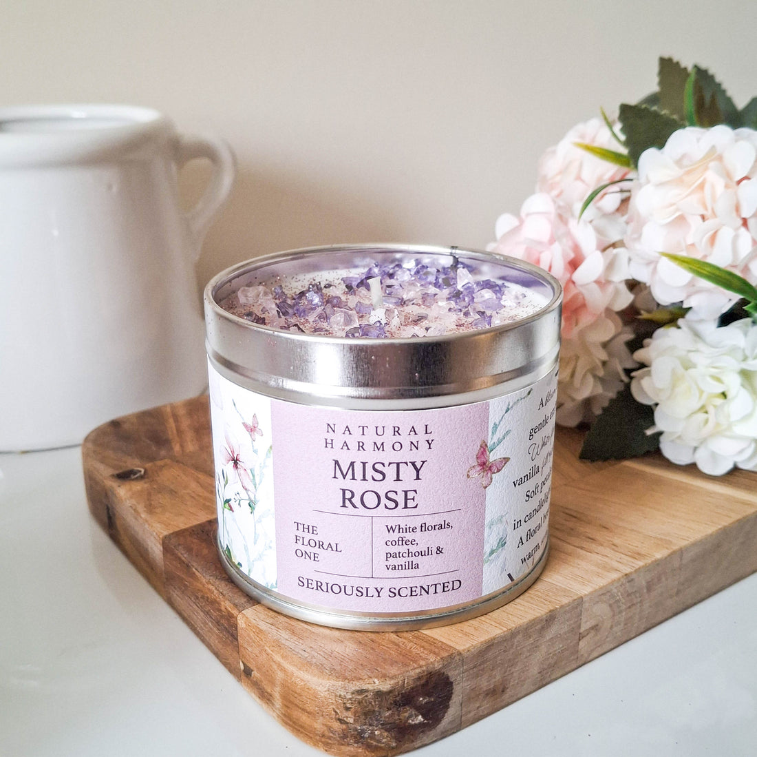 Natural Harmony Misty Rose Scented Candle