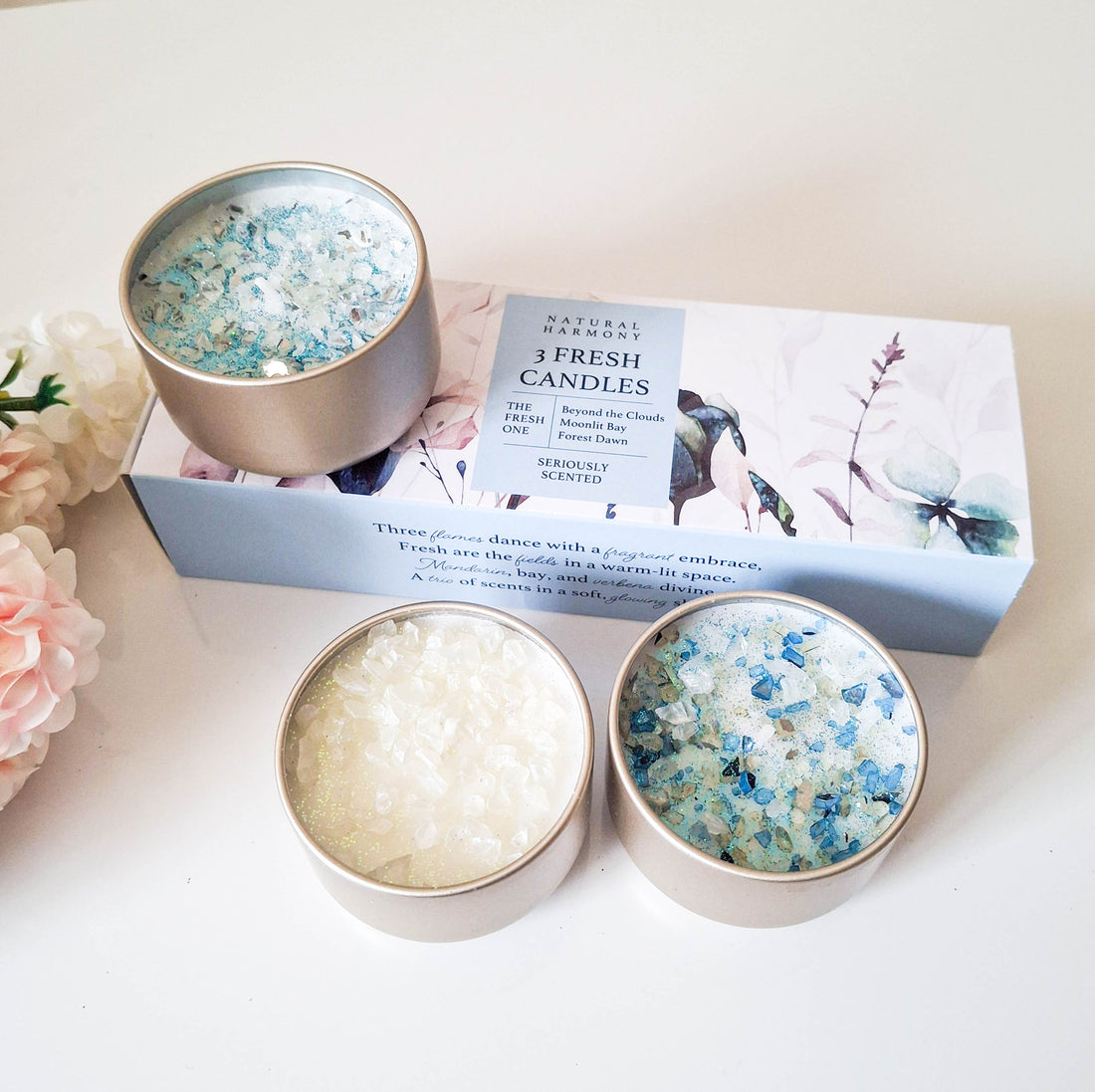 Natural Harmony Fresh Candles 3 Piece Set