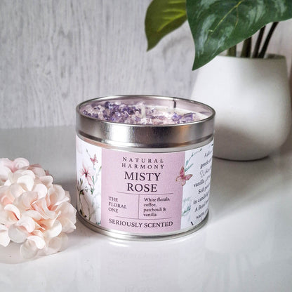 Natural Harmony Misty Rose Scented Candle