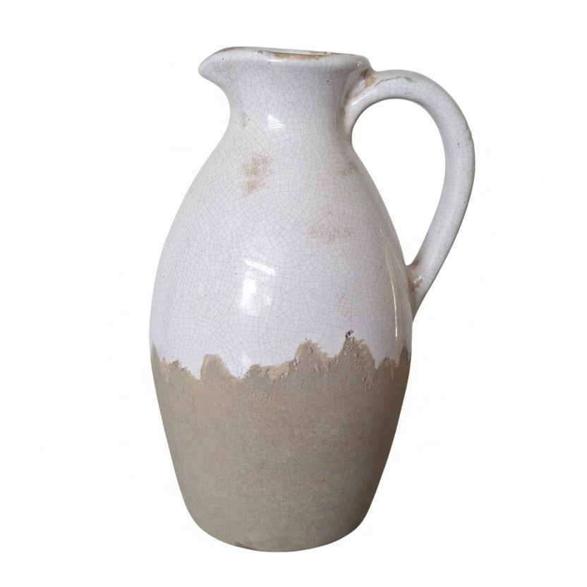 Large Stone &amp; Crackle Effect Jug