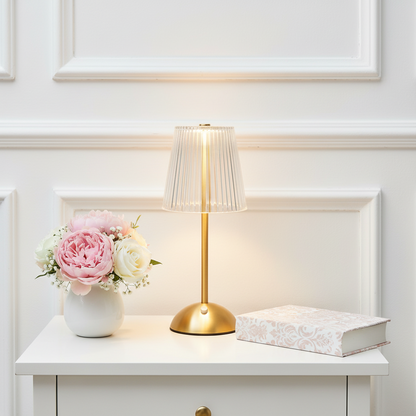 Bronze Gold LED USB Touch Table Lamp