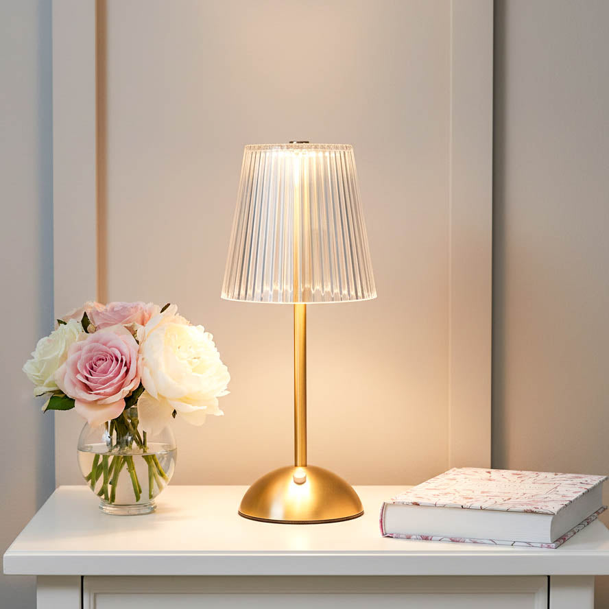 Bronze Gold LED USB Touch Table Lamp