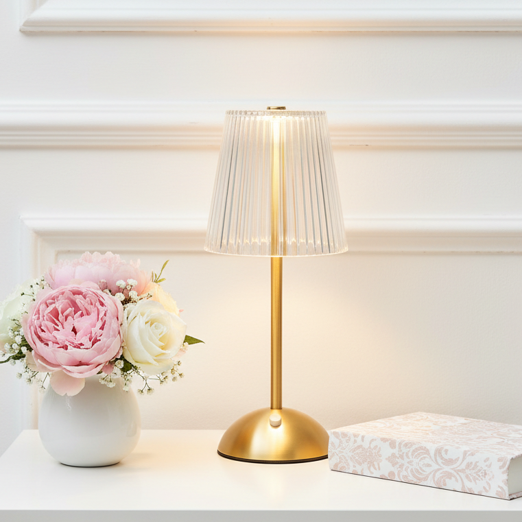 Bronze Gold LED USB Touch Table Lamp