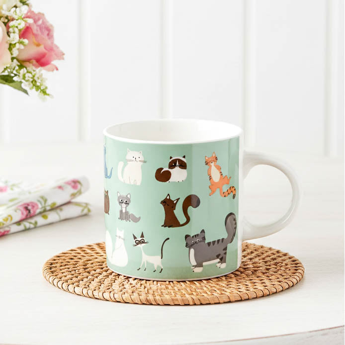 Nine Lives Cat Mug