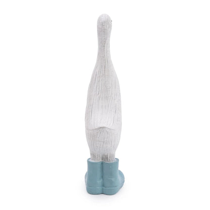 Large Duck in Light Blue Wellies
