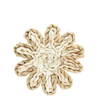 Natural Corn Husk Coaster Set of 2