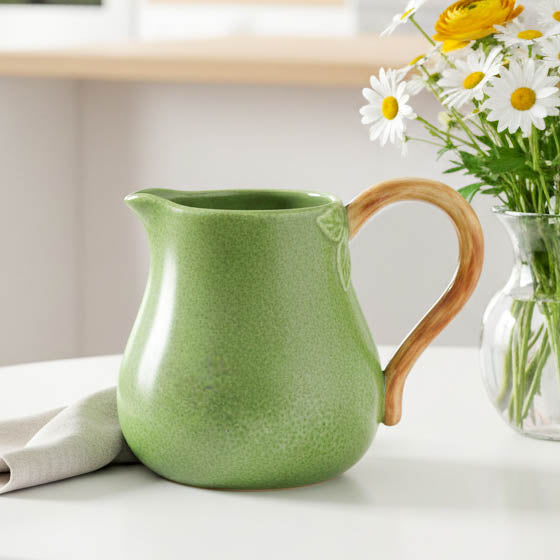 Green Lime Design Stoneware Jug