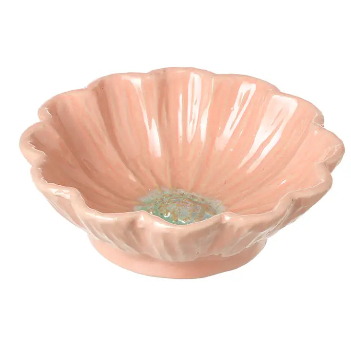 Pink Flower Trinket Dish