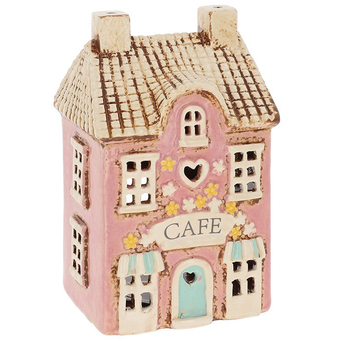 Village Pottery Cafe Ceramic Tealight House