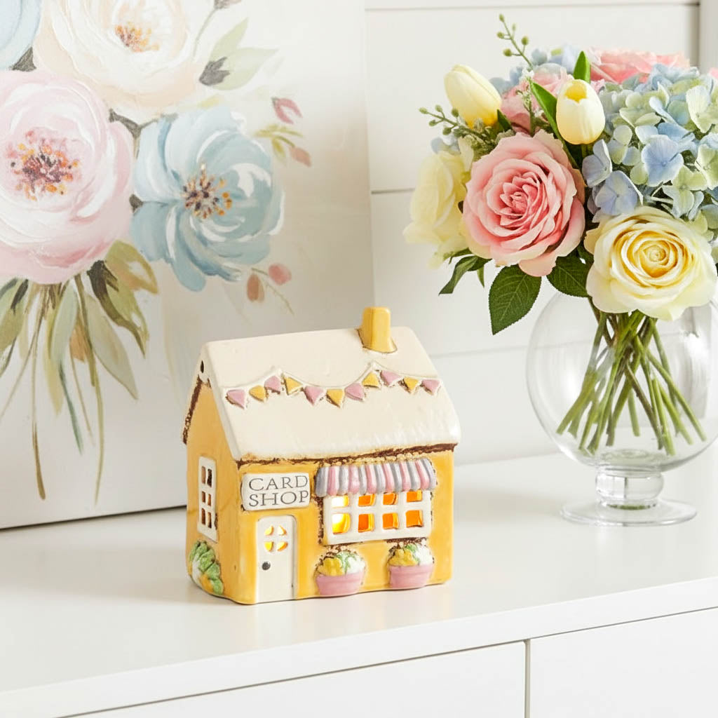 Village Pottery Card Shop Tealight Cottage