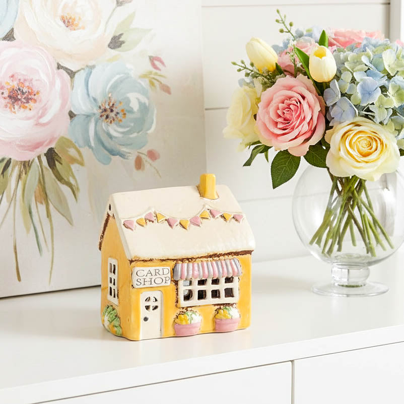 Village Pottery Card Shop Tealight Cottage