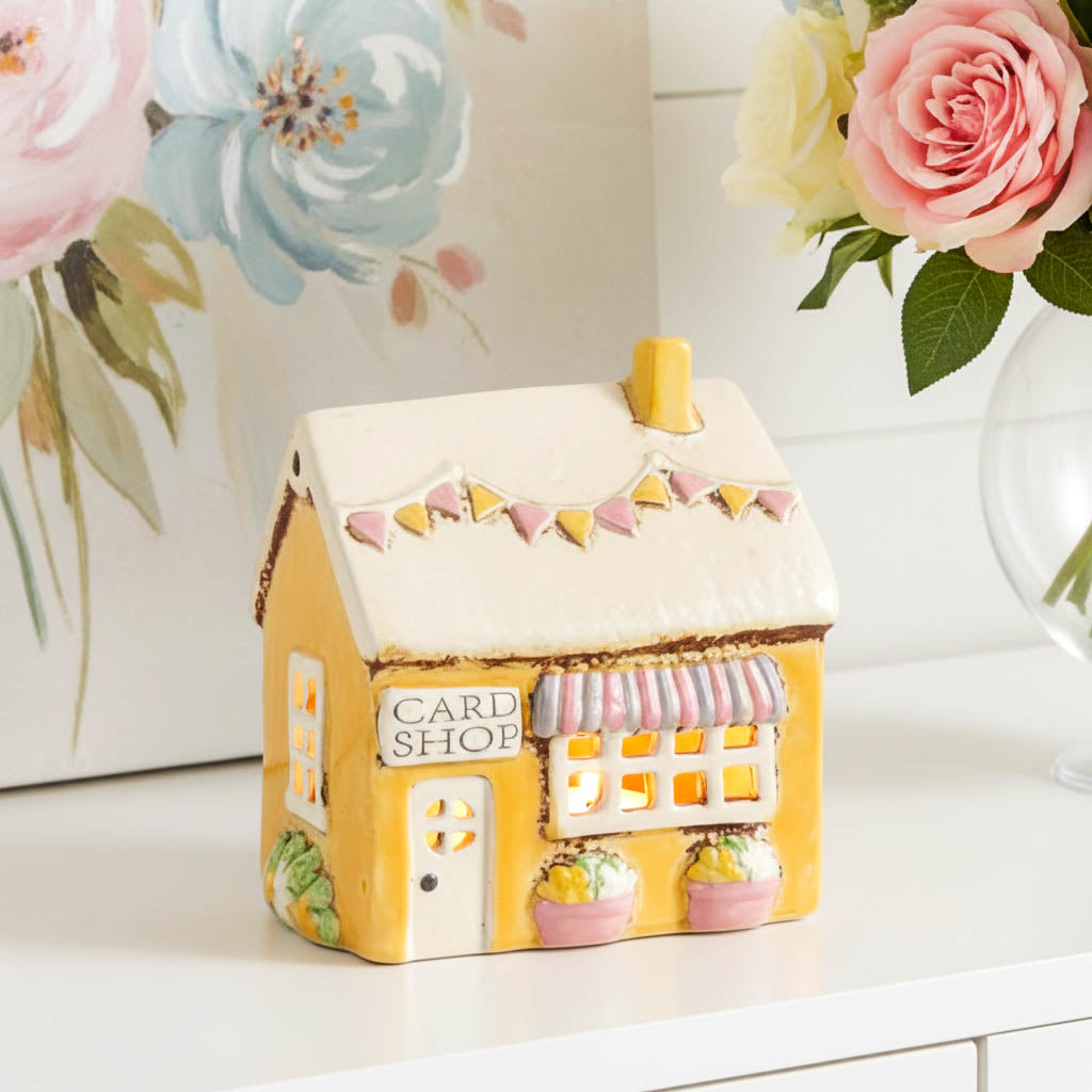 Village Pottery Card Shop Tealight Cottage