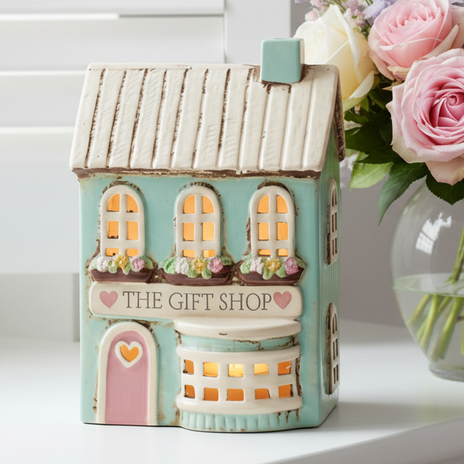 The Gift Shop Ceramic Tealight House