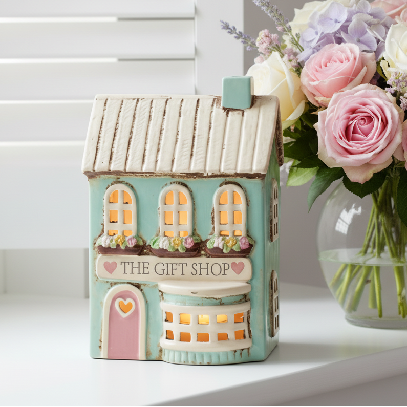 The Gift Shop Ceramic Tealight House