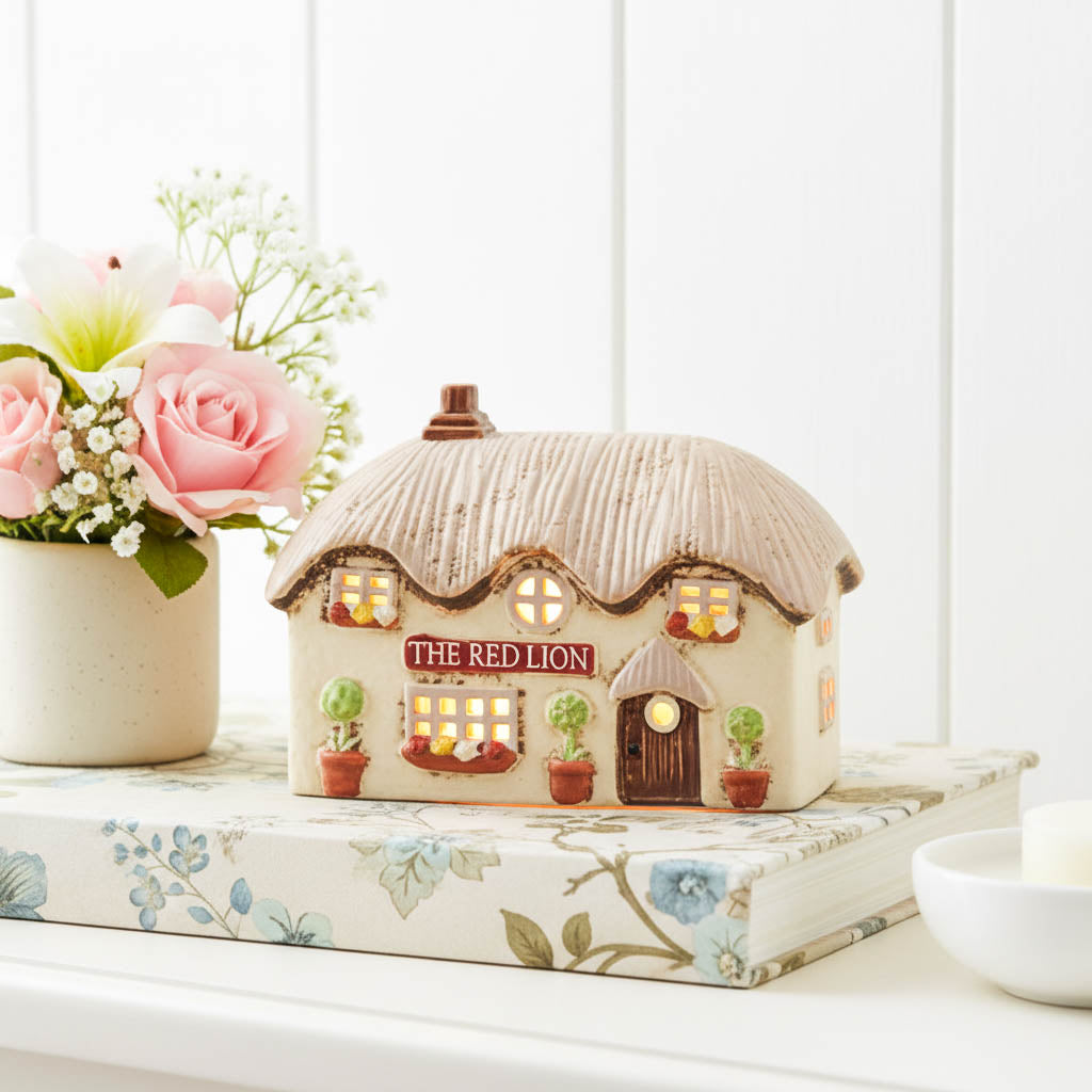 Village Pottery The Red Lion Pub Tealight Cottage