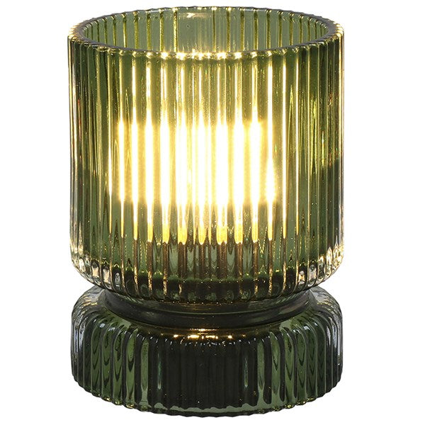 Green Ridge Glass LED Lamp