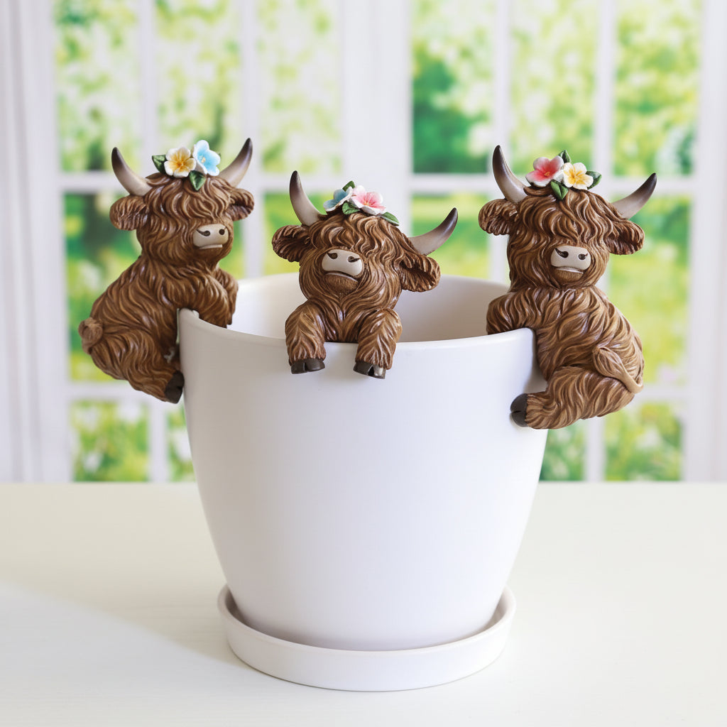 Highland Cow Pot Hanger