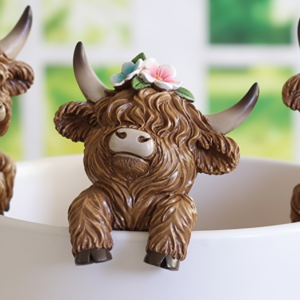 Highland Cow Pot Hanger