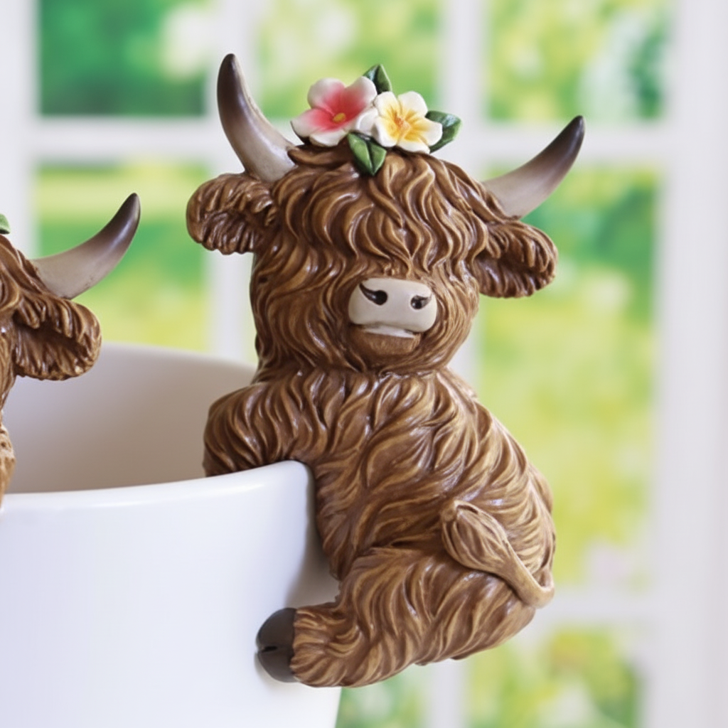 Highland Cow Pot Hanger