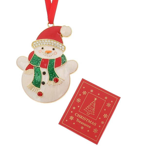 Christmas Treasures Snowman Tree Hanger