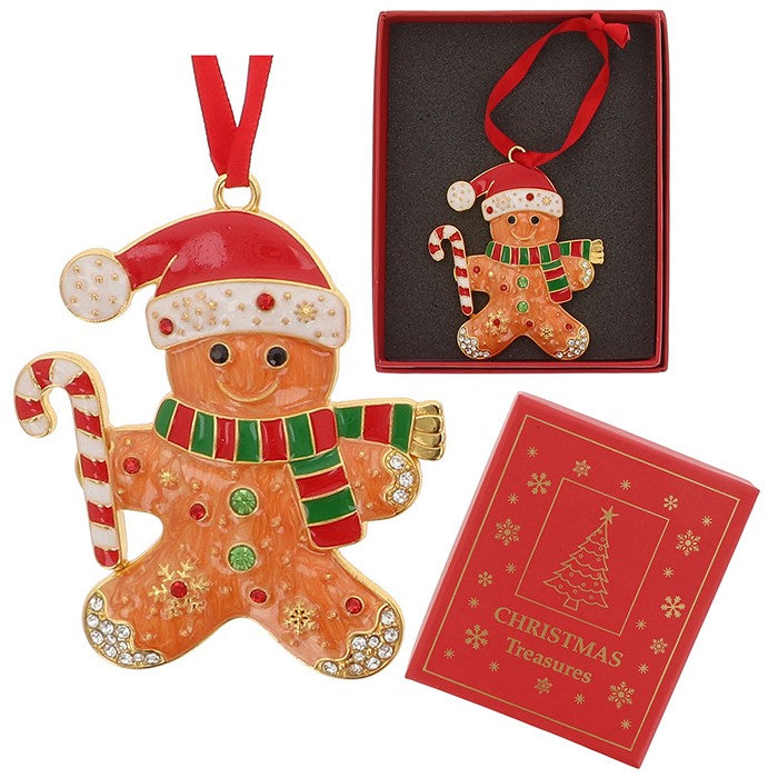 Christmas Treasures Gingerbread Man Tree Hanger