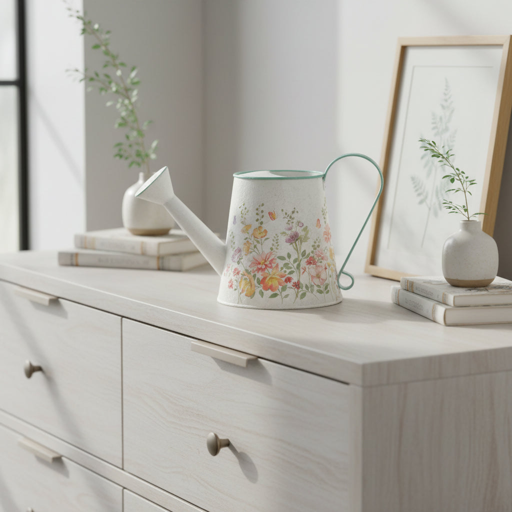 Cottage Garden Tin Watering Can