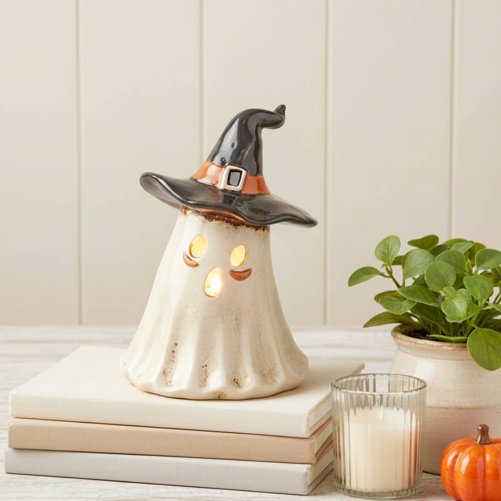 Village Pottery Ghost Tealight Holder
