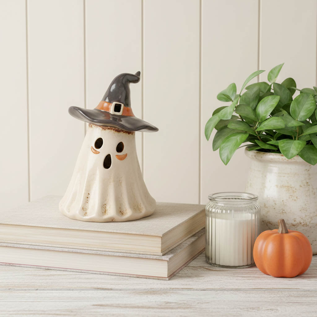 Village Pottery Ghost Tealight Holder