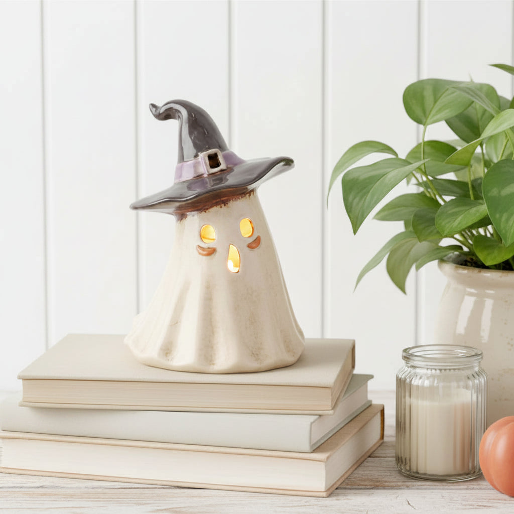 Village Pottery Ghost Tealight Holder