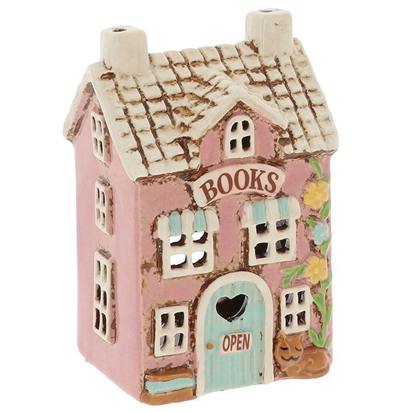 Village Pottery The Book Shop Tealight Cottage