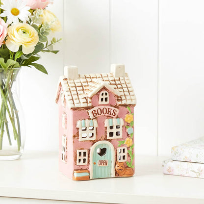 Village Pottery The Book Shop Tealight Cottage