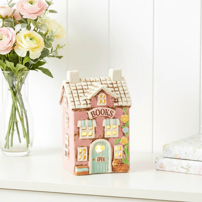 Village Pottery The Book Shop Tealight Cottage