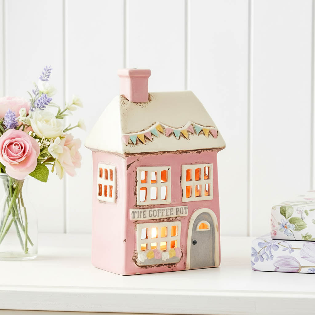 Village Pottery The Coffee Pot Tealight House