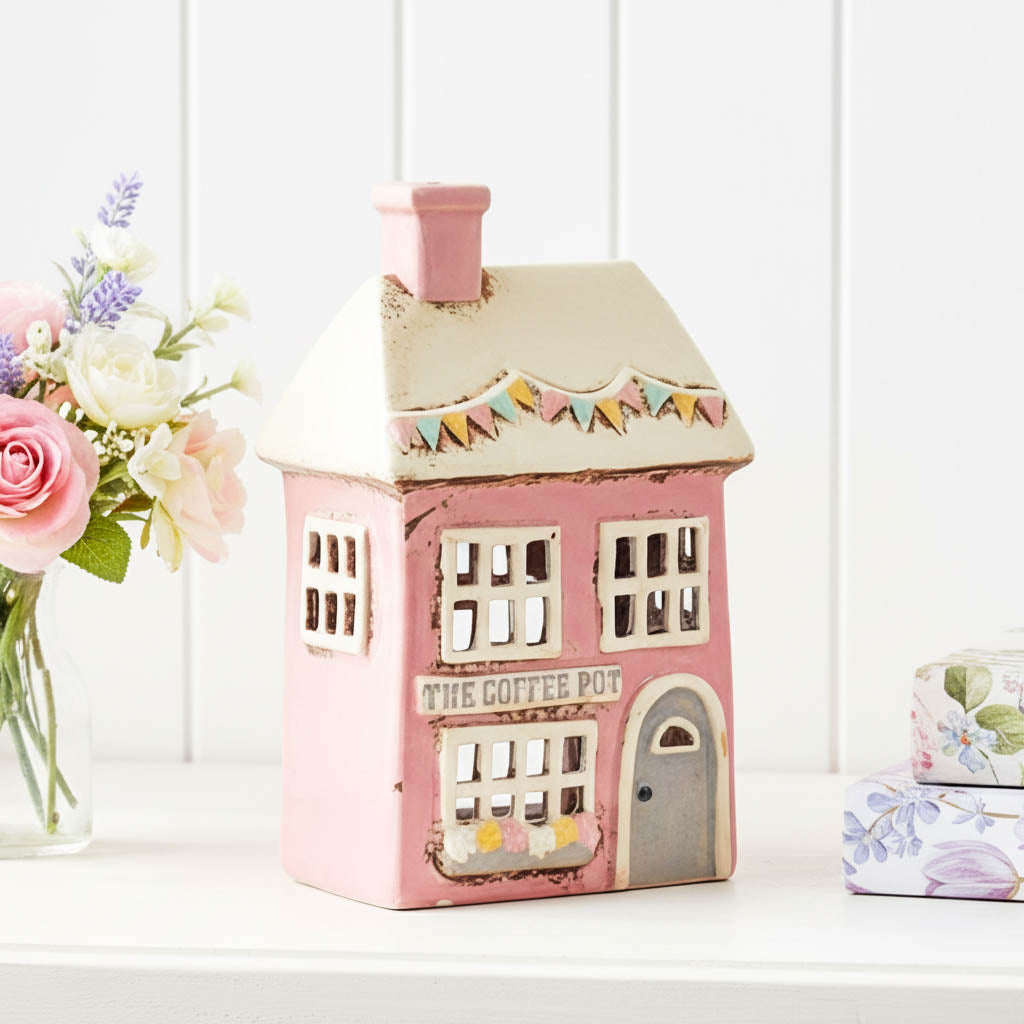 Village Pottery The Coffee Pot Tealight House
