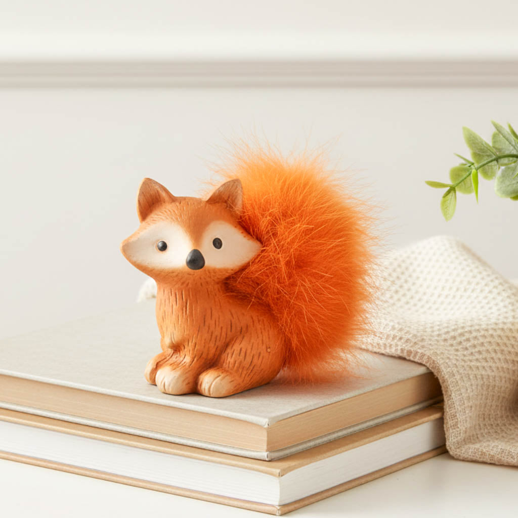 Fuzzy Fox Ornament 9cm