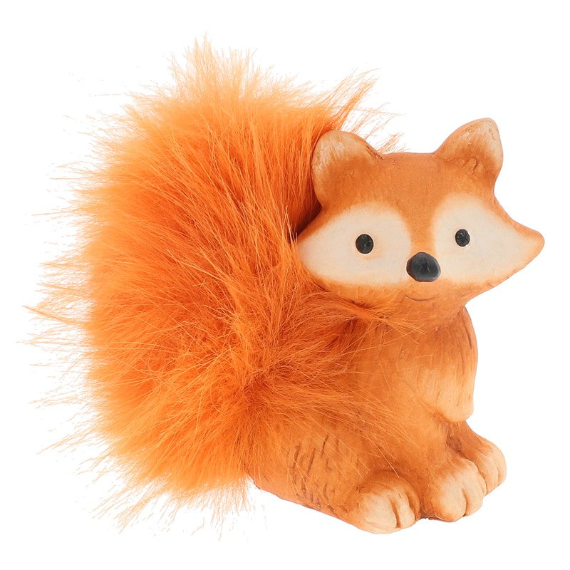 Fuzzy Fox Ornament 9cm