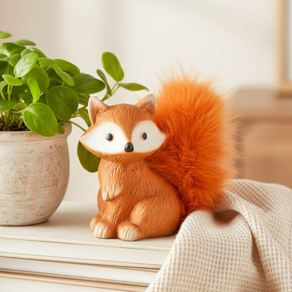 Fuzzy Fox Ornament 13cm