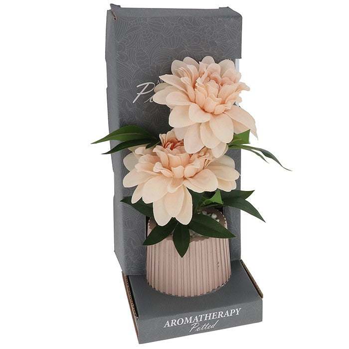 Faux Peach Dahlia Room Scent Blooms