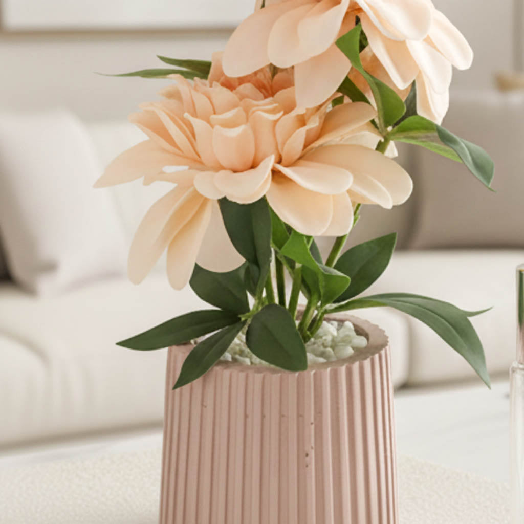 Faux Peach Dahlia Room Scent Blooms