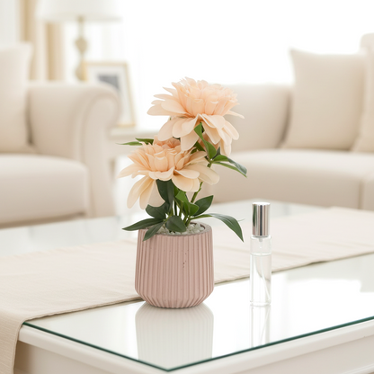 Faux Peach Dahlia Room Scent Blooms