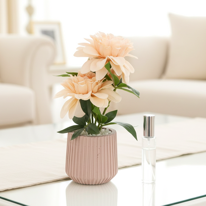 Faux Peach Dahlia Room Scent Blooms
