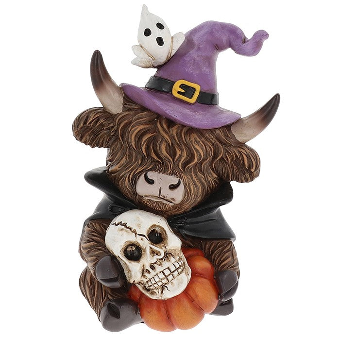 Halloween Witch Highland Cow
