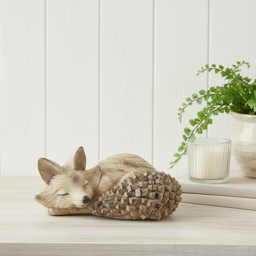 Woodgrain Pals Sleeping Fox Ornament