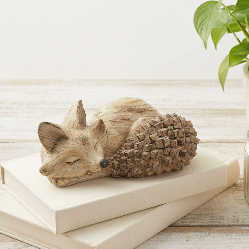 Woodgrain Pals Sleeping Fox Ornament