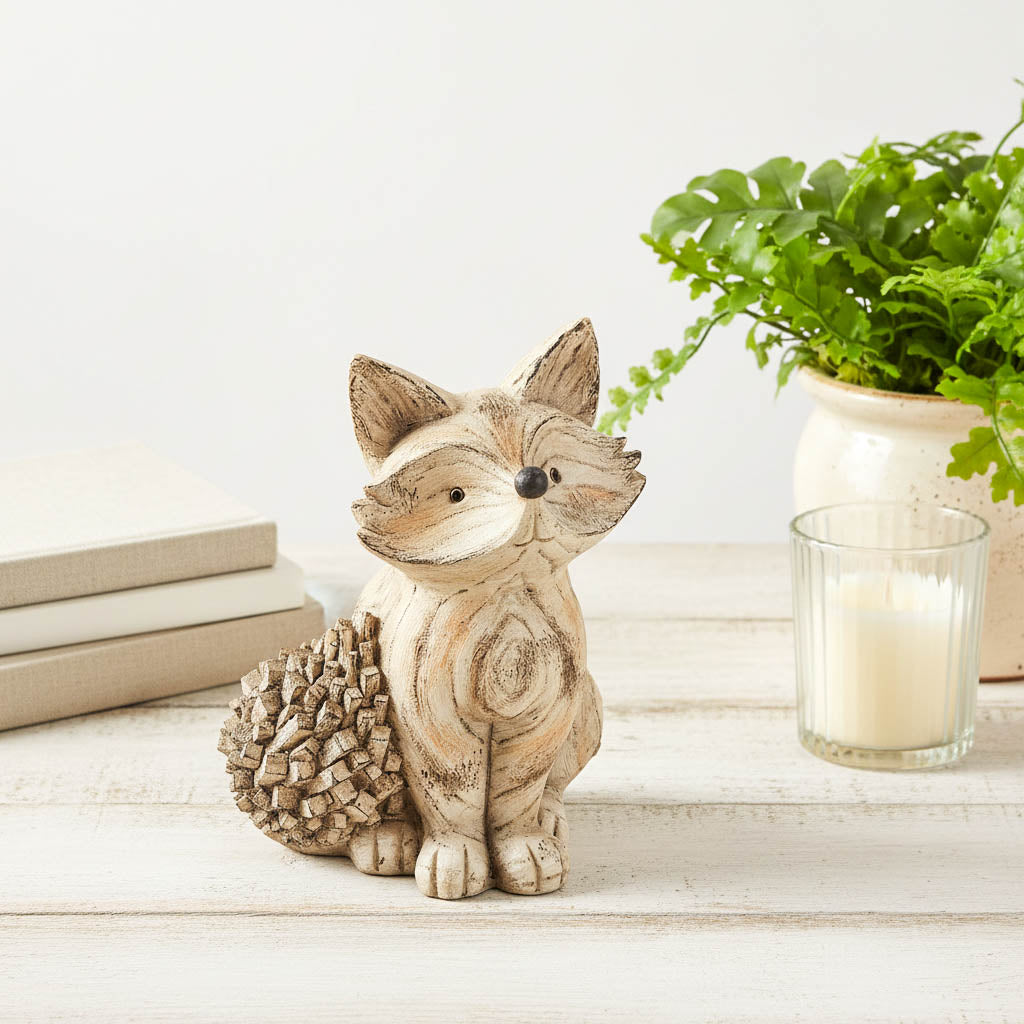 Woodgrain Pals Sitting Fox Ornament