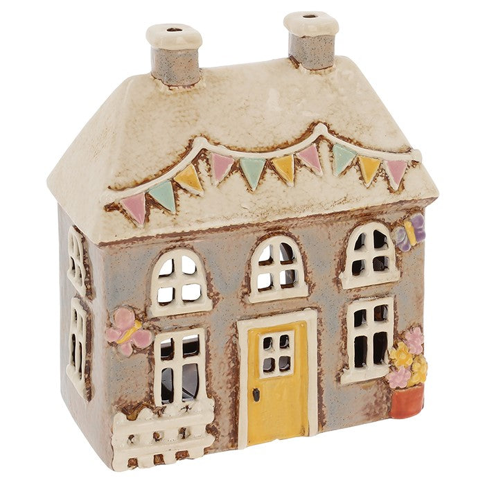 Village Pottery Garden Butterfly Tealight Cottage