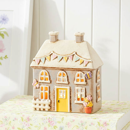 Village Pottery Garden Butterfly Tealight Cottage