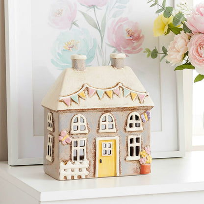 Village Pottery Garden Butterfly Tealight Cottage