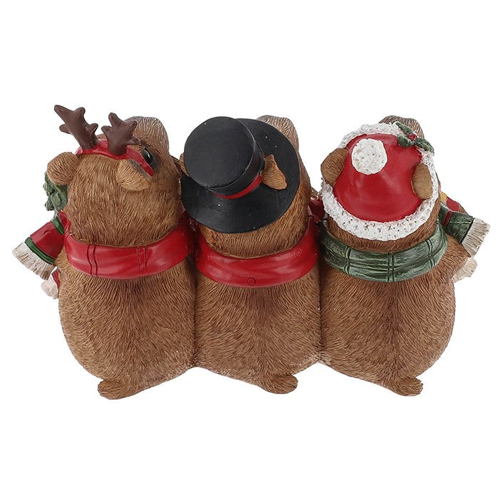 Christmas Capybara Trio