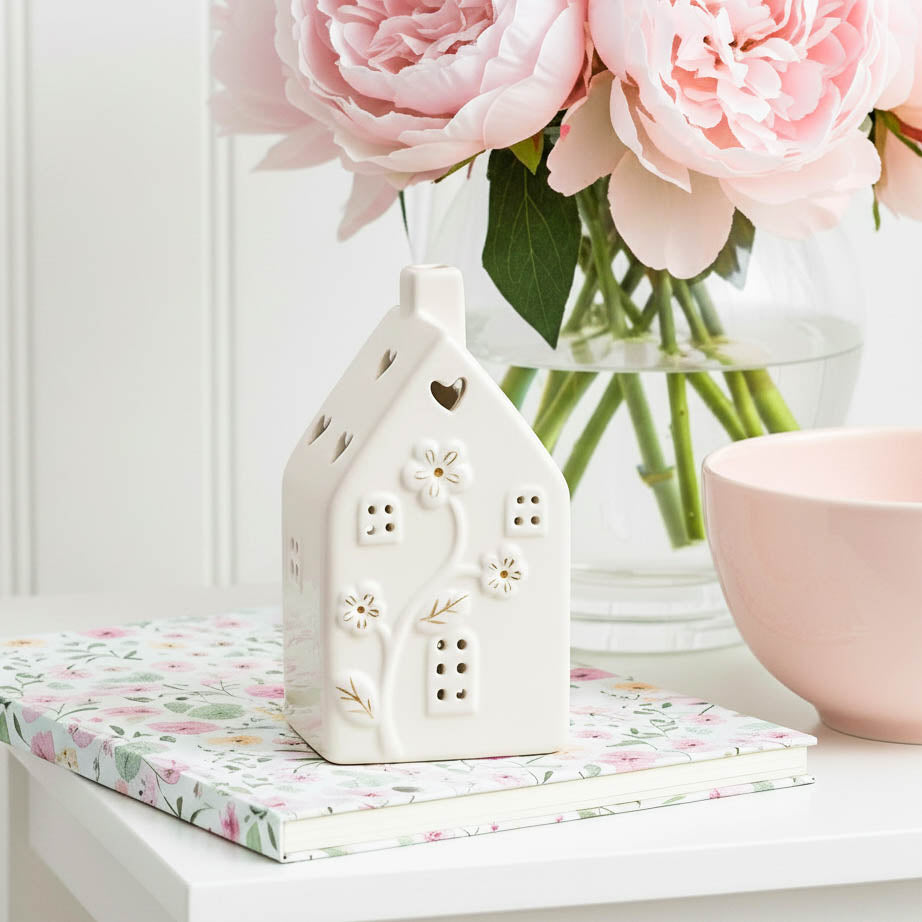 Flower Embossed LED House Small